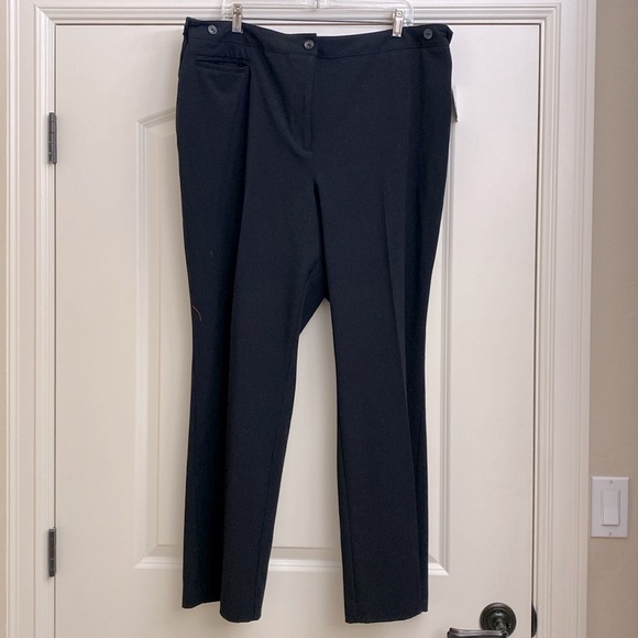 NWT Catherines “Jayne” pants Slacks Women’s black office career Plus Size 22 - Picture 3 of 9